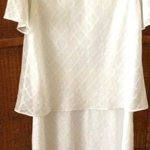 “Studio C” plus White sheer dress size 20W